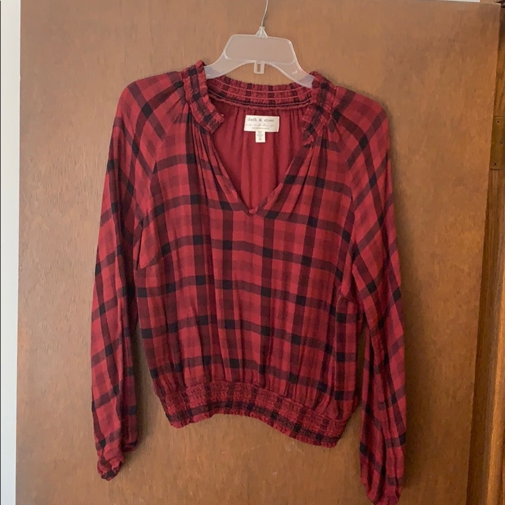 Cloth and Stone Plaid Shirt